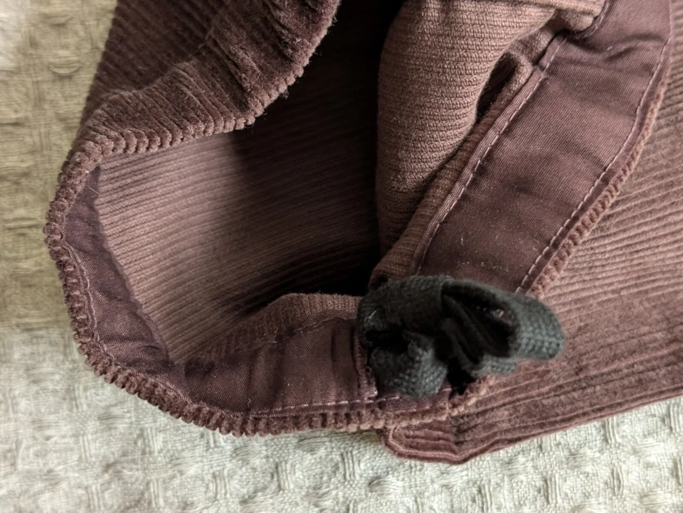 Pantalones cargo North Face para mujer 2 calces 25x25 marrón pana cable utilitario pierna ancha Foto 4 de 4