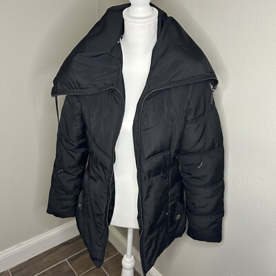 Rocawear Black 100% Poly Full-Zip, Medium Weight Jacket Leopard-Lined Size S
