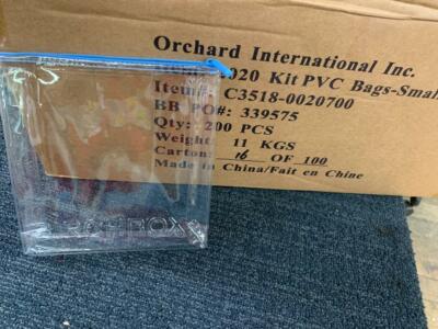 Birchbox Clear PVC Make Up Bag Zipper Orchard International Small  Case of 200 
