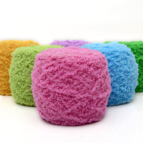 100G Soft Baby Knitting Wool Yarn Fiber Coral Velvet Yarn Hand Knitting Crochet - Bild 3 von 41