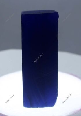 Saphir Bleu Naturel ÉNORME - 445,20 Ct, Brut, Certifié GIR, Origine Inde/Sri Lanka