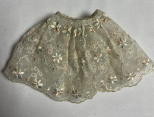 Vintage Barbie Floral Petticoat Slip Only Pink Embroidered Mattel