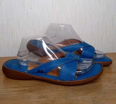 Flat Sandals Born Blue Sandals Born Sandals Womens 11 Thong Flats