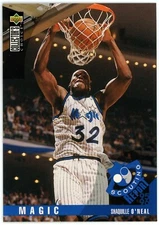 1995-96 Collector's Choice Scouting Report Shaquille O'Neal #129