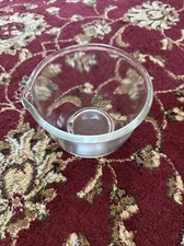 Vtg SUNBEAM MIXMASTER DELUXE Clear GLASS Bowl 6.5 X 5 Inches