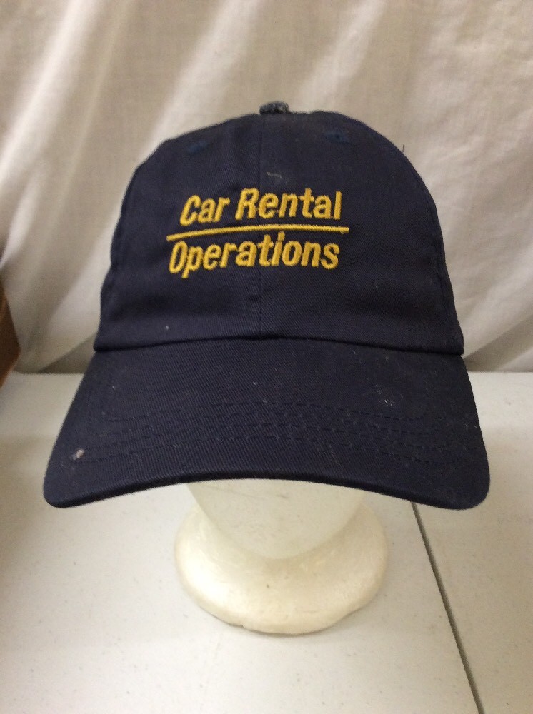 trucker hat baseball cap Vintage Hook And Loop CAR RENTAL OPERATIONS