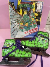 1990 Brookfield Teenage Mutant Ninja Turtles TMNT Children's Ice Skates Size 11J