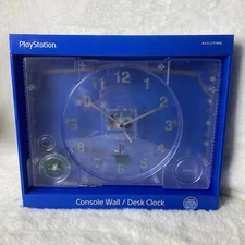 Sony Playstation 1 PS1 System Console Clear LED Color Changing Wall Desk Clock