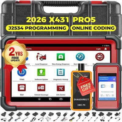 2026 LAUNCH X431 PRO 5 PAD V+ Car Diagnostic Scanner Tool Programming Key Coding