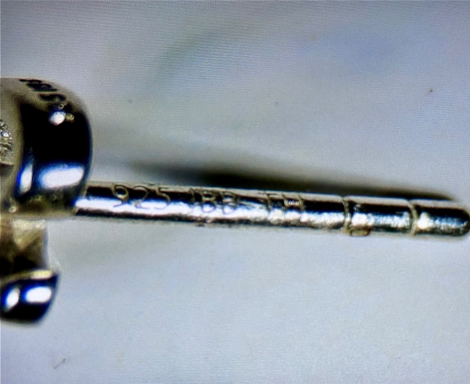 Sterling Silver Script K Initial Stud Earrings 92… - image 7