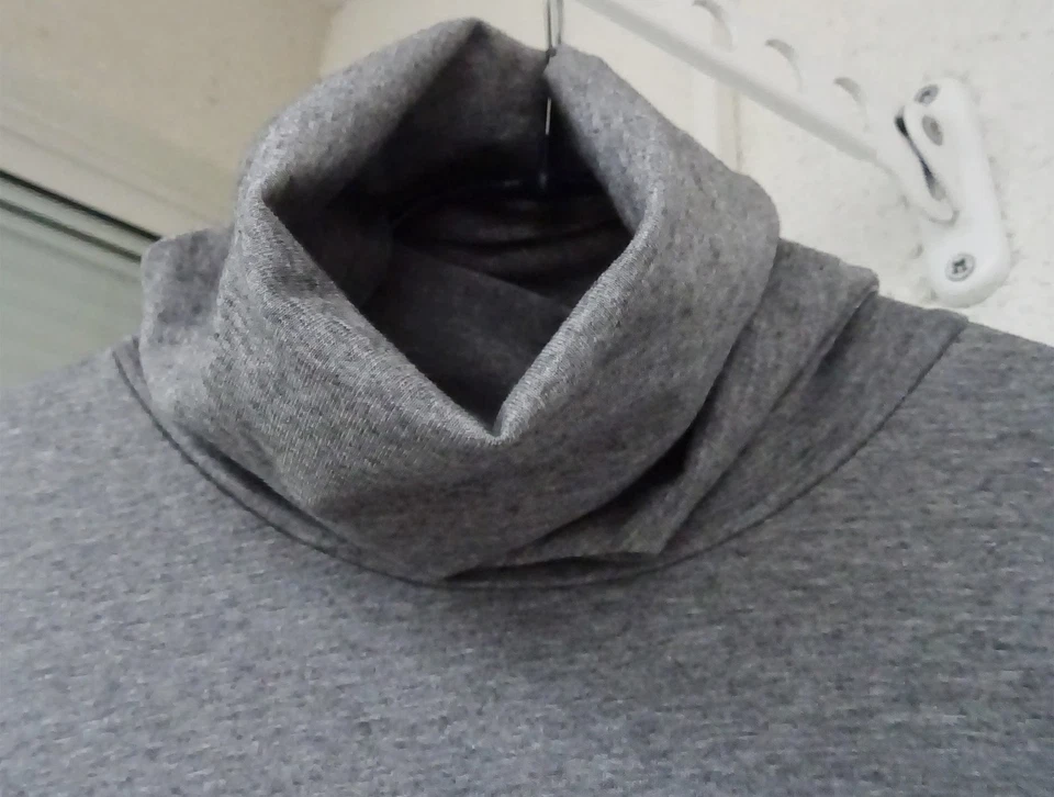 Peruvian connection Rollkragenpulli Baumwoll-Stretch hellgrau L (98 €) neu - Bild 2 von 2