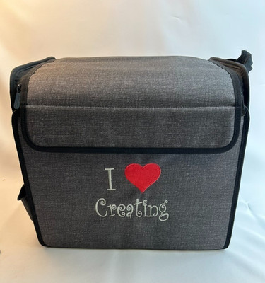 THIRTY ONE 31 Your Way Rectangle Organizer Box with Lid Charcoal GET CRAFTY