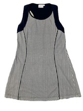 Vintage Lily’s Athletic Tennis/Golf Dress Sz S Navy Check Plaid Stretch Preppy