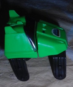 Knex Roller Coaster Car Green Micro K'nex Vertical Vengeance Logo w/Fins CLEAN!