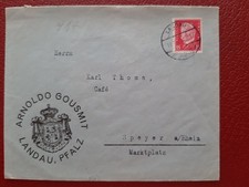 Deutsches Reich 414 von Arnoldo Gousmit Landau Pfalz nach Speyer 1930 gelaufen