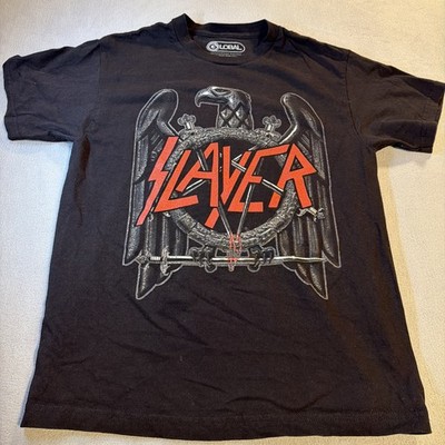 SLAYER Black Eagle Medium Official T-Shirt Black Mens Band Logo