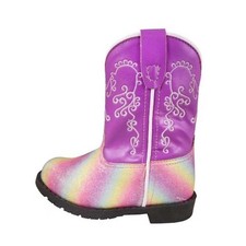 SMOKY MOUNTAIN BOOTS Hopalong Western Boots -3227T - RAINBOW/ORCHID - T oddler 7