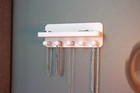 Wall Mounted Jewelry Holder – Necklace & Ring Organizer Storage Rack