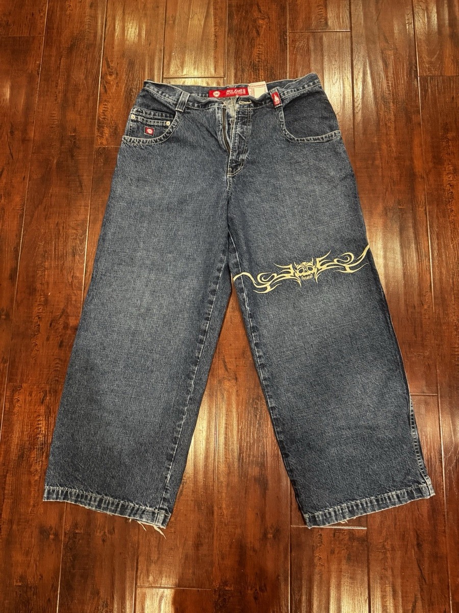 jnco jeans刺繍デザイン ワイドレッグジーンズ 6500円値下げ jnco jeans刺繍デザイン ワイドレッグジーンズ 6500円値下げ
