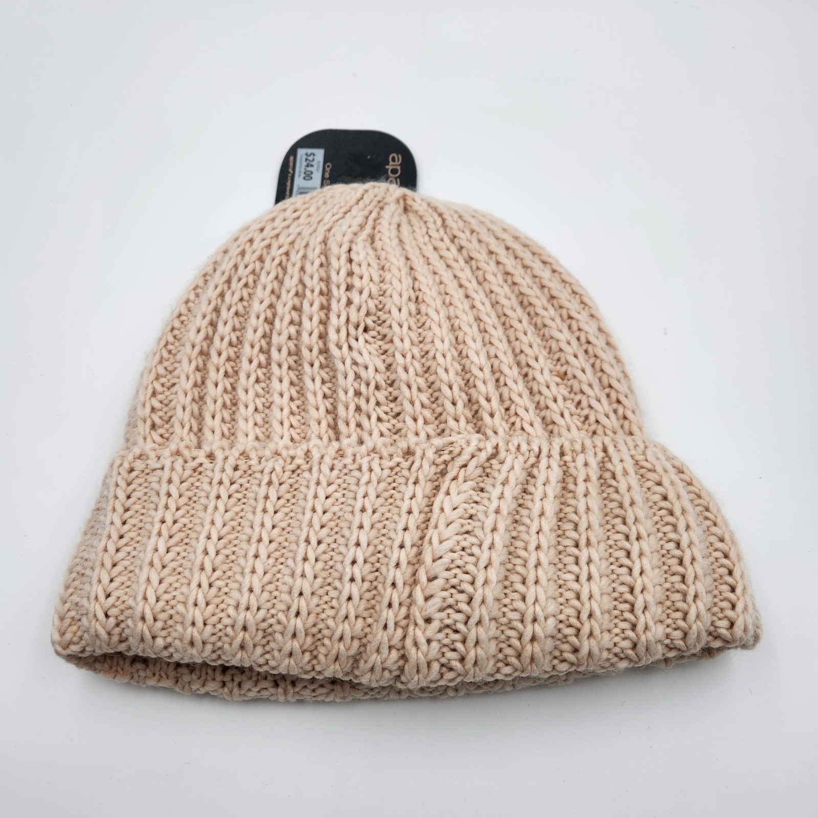 Beanie Hat With Pom Pom & Chunky Beanie Fleece Lined Bundle Winter Warm Hats