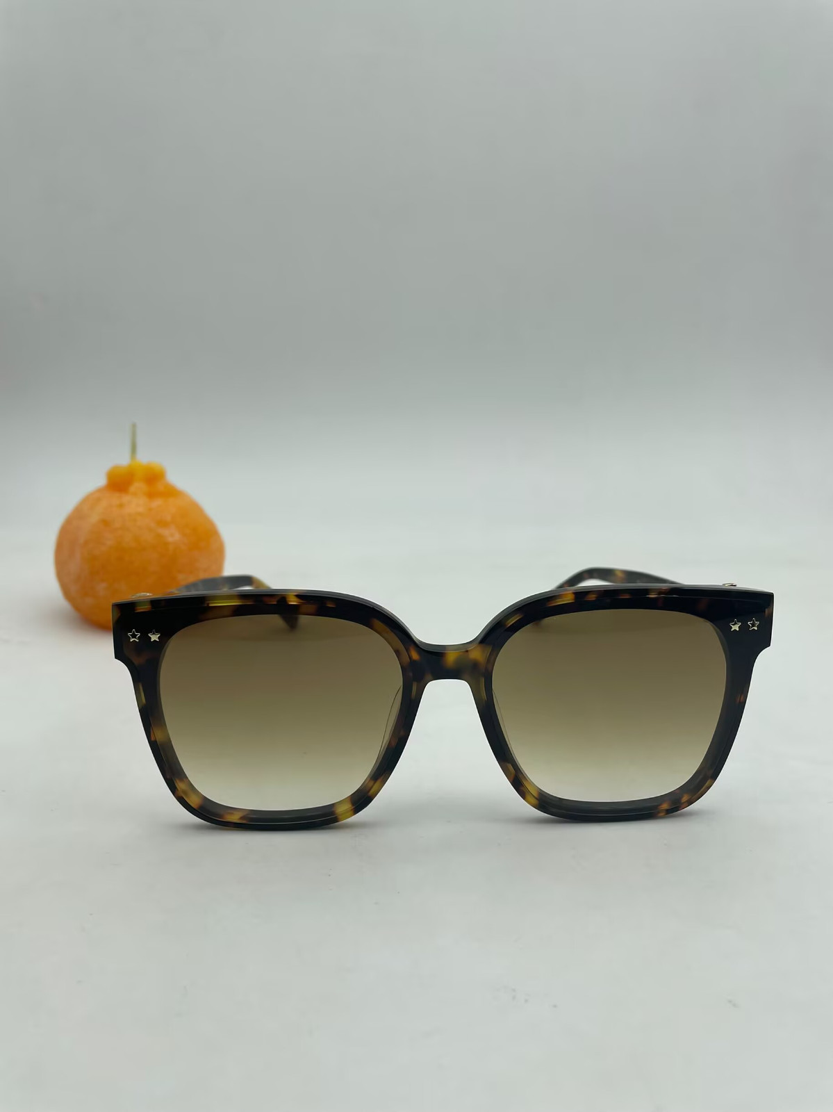 Authentic Dior 8027K Square Brown Pattern Brown L… - image 1