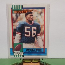 Topps 1990 Lawrence Taylor #52 New York Giants All Pro Football Trading Card