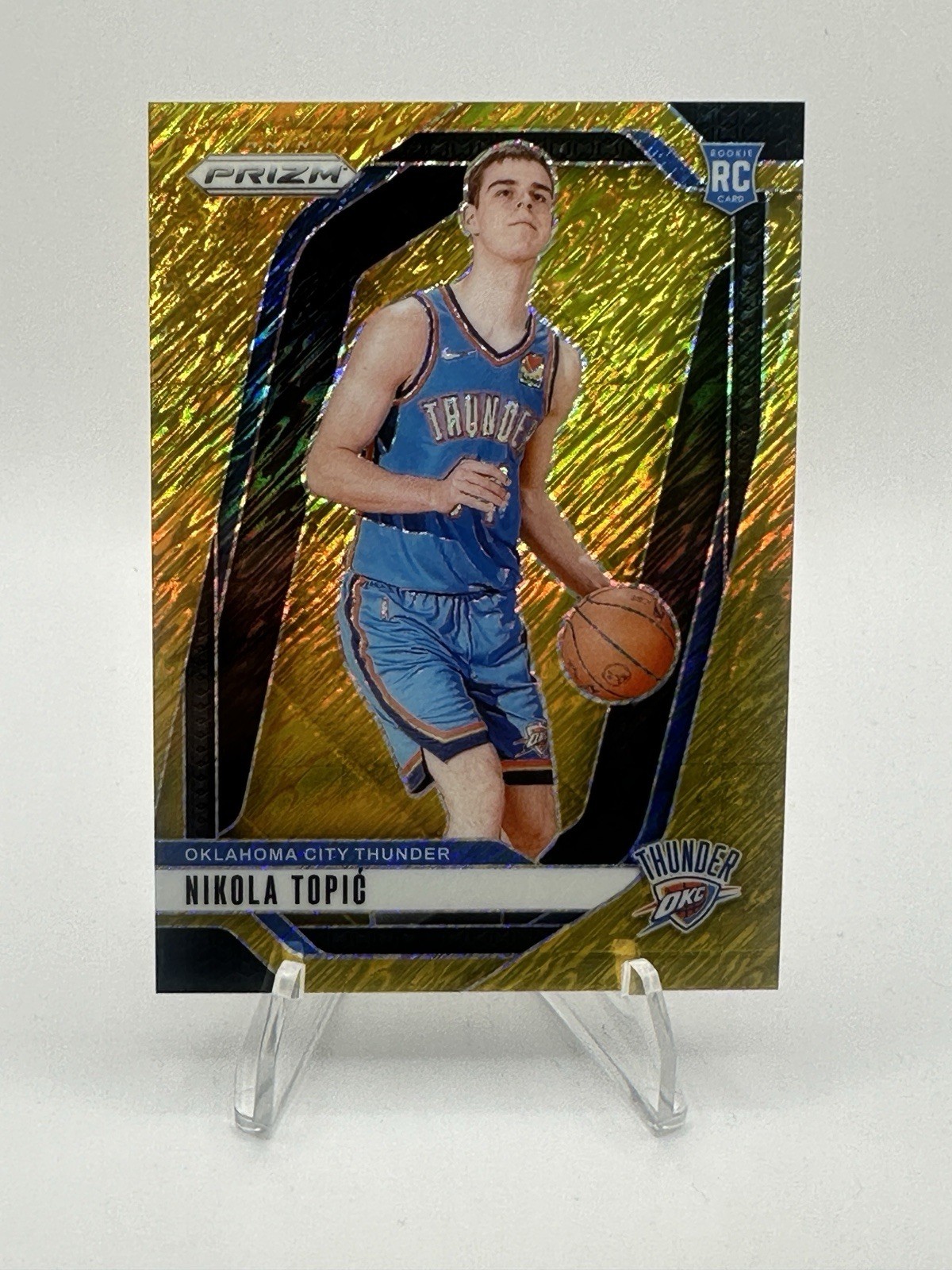 2024-25 Panini NBA Prizm Nikola Topic #230 Gold Shimmer FOTL  /10
