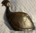 VTG Feathers of Knysna Crested Guinea Fowl Wood Sculpture Ltd Ed 147/975 11,5” H — photo 2