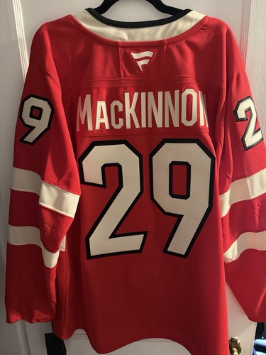 Nathan Mackinnon Four Nations Canada Jersey Fanatics 52 Avalanche