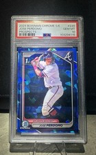 2024 Bowman Chrome Sapphire Jose Perdomo Psa 10 1st Bowman