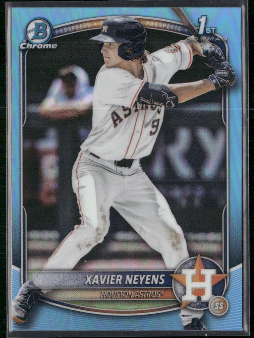 2025 Bowman Draft #BDC-2 Xavier Neyens Chrome Sky Blue Refractor