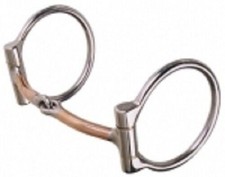 Reinsman Offset Dee- 3/8" Smooth Copper Snaffle 225