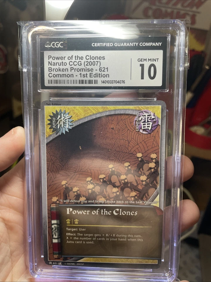 Naruto Card CCG Bandai Non Holo Power Of The Clones! Broken Promise 2007 CGC 10 - Image 2 of 4
