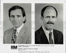 Press Photo World League Sports Commentators Ted Robinson and Dave Jennings