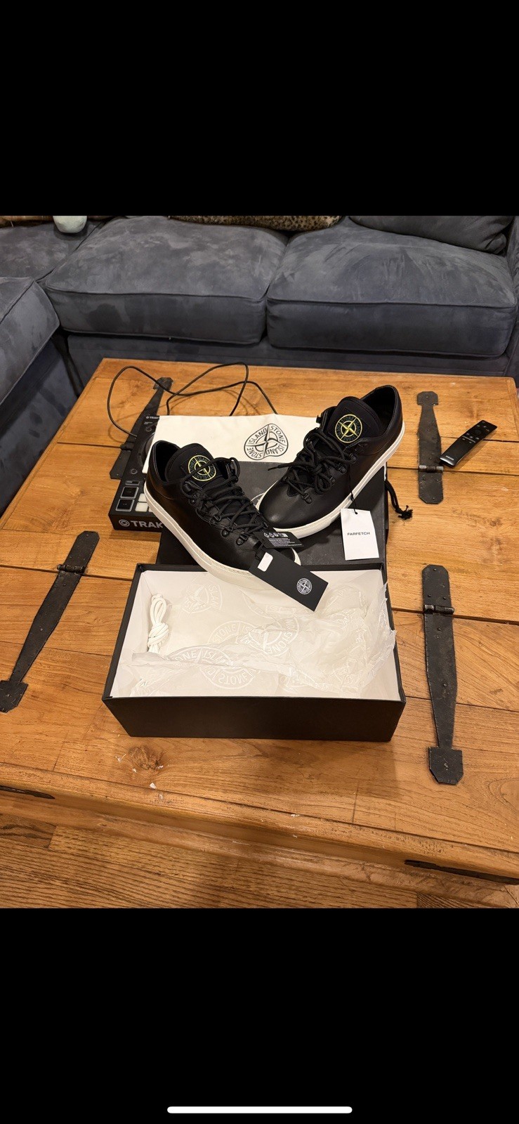 Stone Island Leather Sneakers - Size 11 thumbnail 2