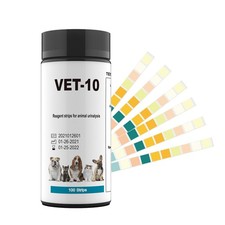 Pet Urine Test Strips Testing 100pcs Cat Dog Urinalysis Tests 10 In 1 OneStep