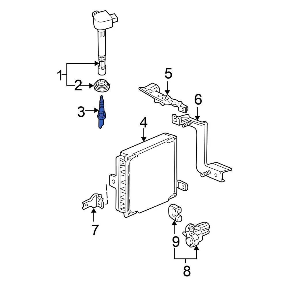 For Honda Civic 2001-2005 Honda 980795614N Spark Plug