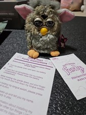 Vintage 1998 Tiger Electronics FURBY Gray Perfect Works