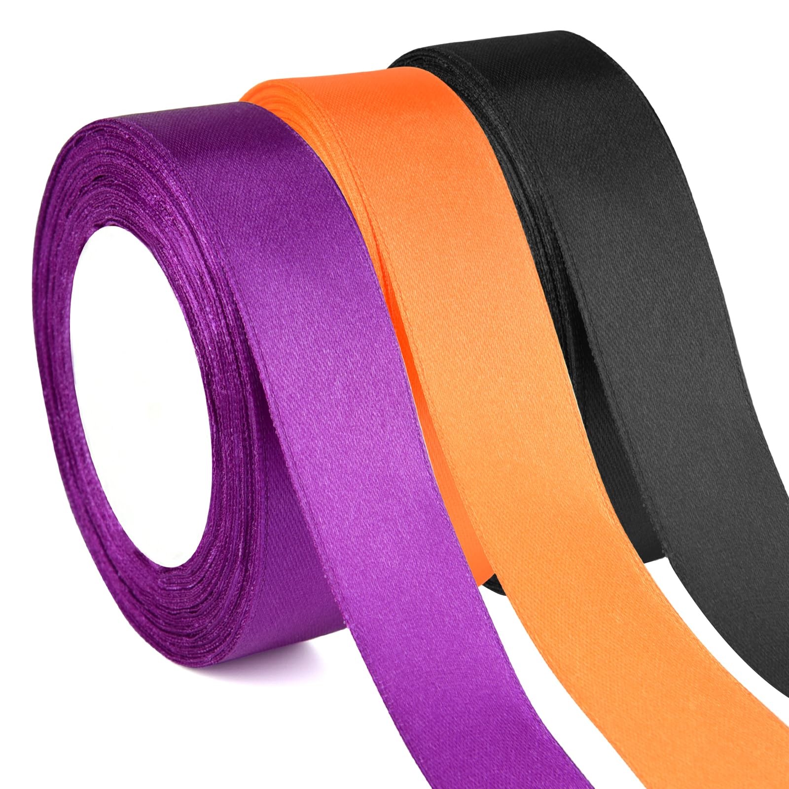 Ruban Halloween violet noir orange idéal pour sublimer vos cadeaux et goûters