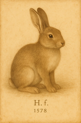 Brown Hare Portrait   Vintage Natural History Wildlife Art Print 1578 A1-A4 Post