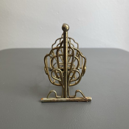 Vintage Doll House Miniature Brass Rocking Baby Cradle 1:12 Nursery Furniture - Picture 3 of 5