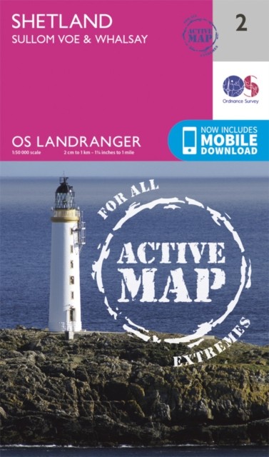 Shetland - Sullom Voe & Whalsay by Ordnance Survey (Sheet map, folded)