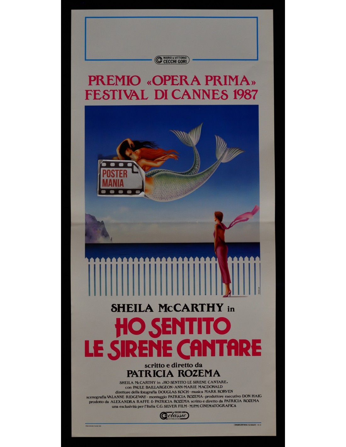 Locandina originale film Ho sentito le sirene cantare (1987) - Regia di Patricia Rozema