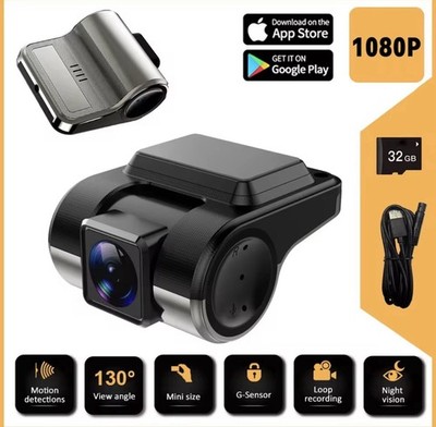 Telecamera HD 1080p Con Assistenza Alla Guida ADAS, Registratore DVR DashCam  