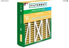Filterbuy 21x27x5 Pleated Air Filter AC Furnace Replacement for Trane MERV11 NEW