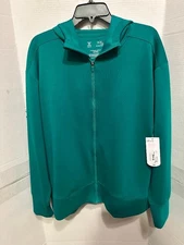 XERSION WOMEN'S SCUBA LONG SLEEVE FULL ZIP EMERALD GREEN HOODIE - SIZE 2XL - NWT