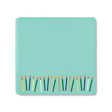 Creative Memories 12x12 Birthday Bash Green Flex Hinge Album Cover - No Pages
