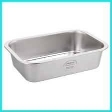 0.84 Gallon Dog Water Bowl, Human Grade Stainless Steel, for Medium  Large S...