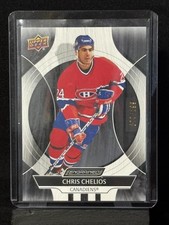 2024 UPPER DECK ENGRAINED ICONS #74 CHRIS CHELIOS EBONY /199