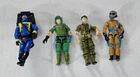 X-472 VINTAGE 1980'S HASBRO GI JOE ACTION FIGURES BLASTER FLAG VIPER ETC